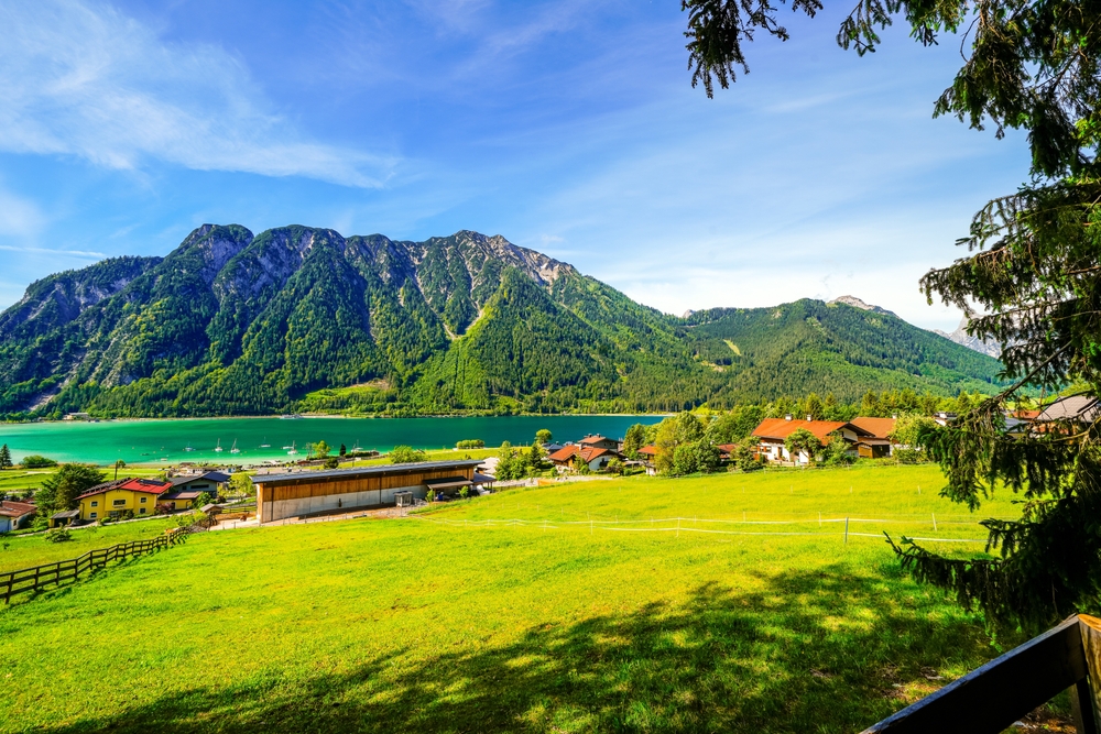 View,Of,Lake,Achensee,In,Tyrol.,Nature,At,The,Turquoise