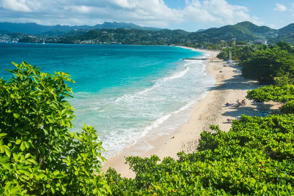 View,Over,The,Beach,Of,Grande,Anse,,Grenada,,Windward,Islands,